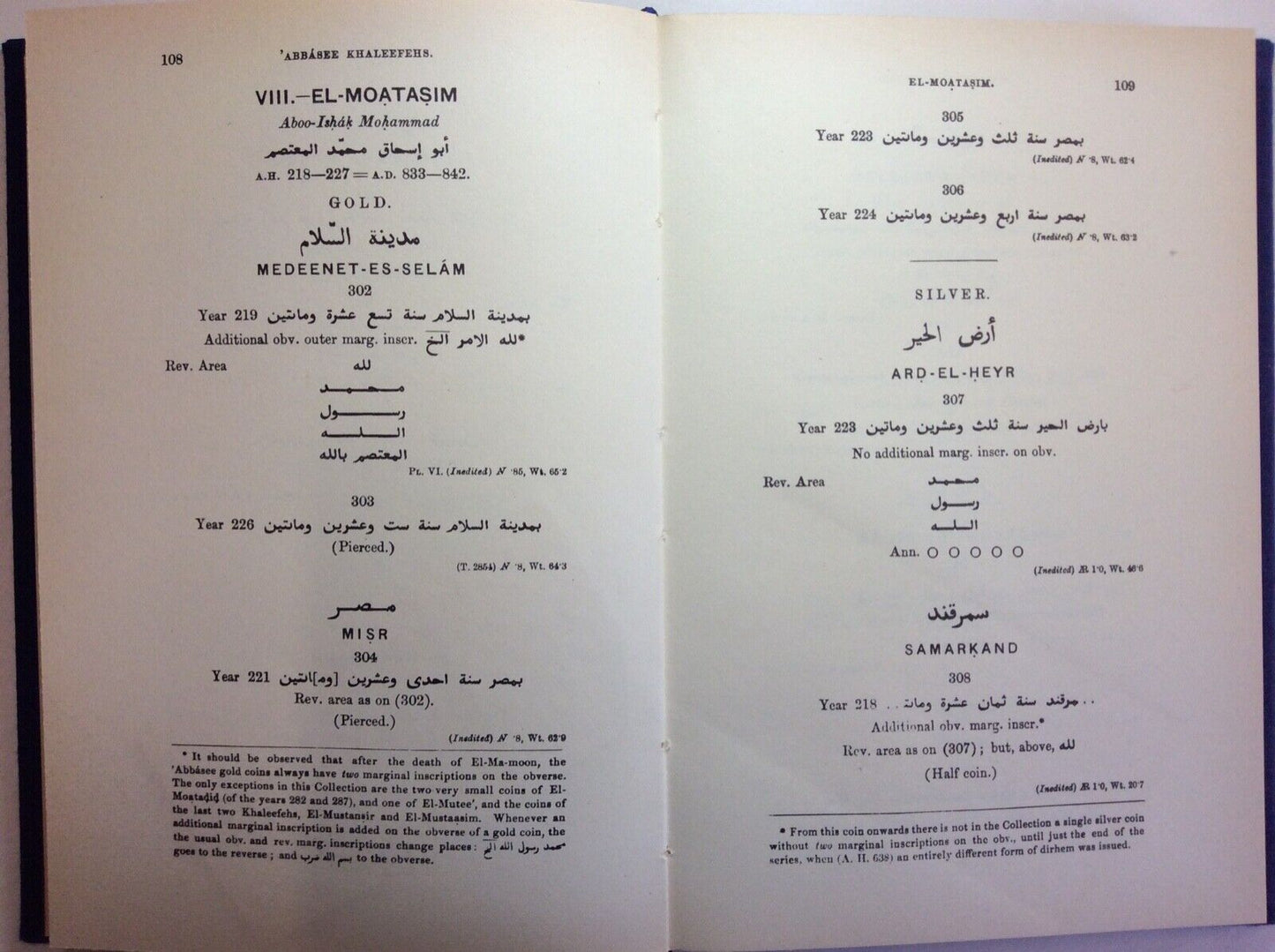 CATALOGUE ORIENTAL COINS BRITISH MUSEUM, COINS OF EASTERN KHALEEFEHS, POOLE LANE