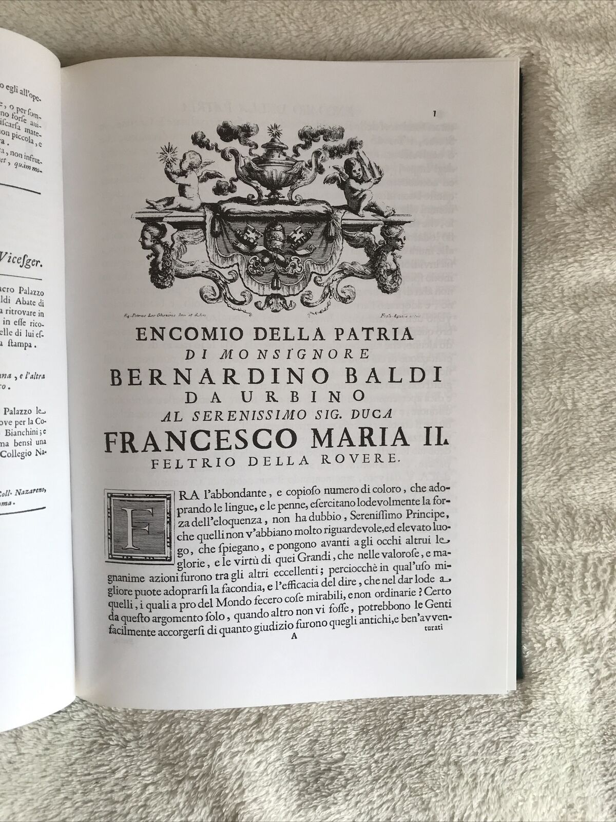 MEMORIE CONCERNENTI LA CITTÀ DI URBINO, Bernardino Baldi, Arnaldo Forni editore
