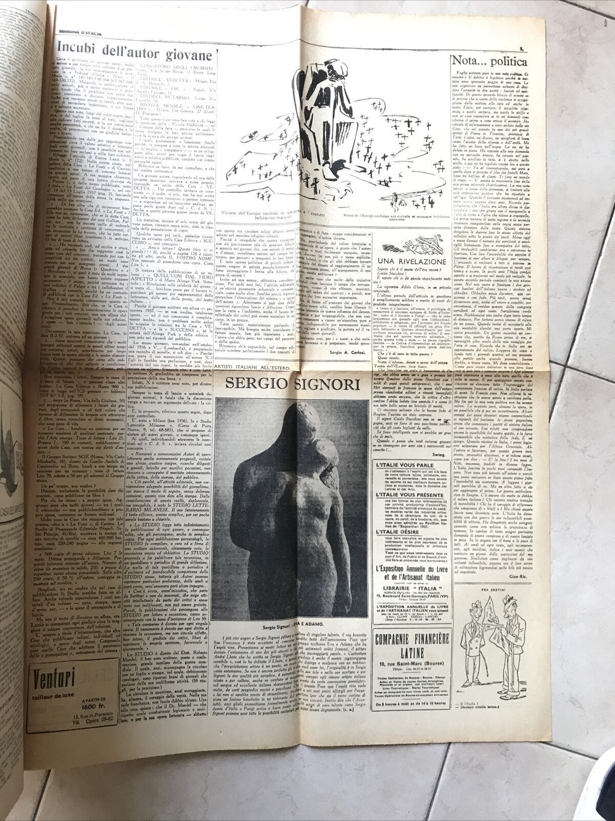 TRIBUNA D'ITALIA anno 2 n. 48- 24 aprile 1948. POLITICA - SATIRA POLITICA