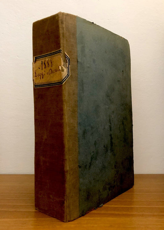 Leggi e decreti 1888 - Umberto I Re d'Italia