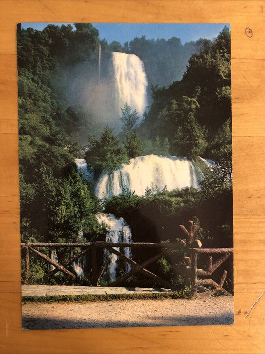 CARTOLINA - TERNI, CASCATA DELLE MARMORE. il Velino Fiume Nera - NON VIAGGIATA