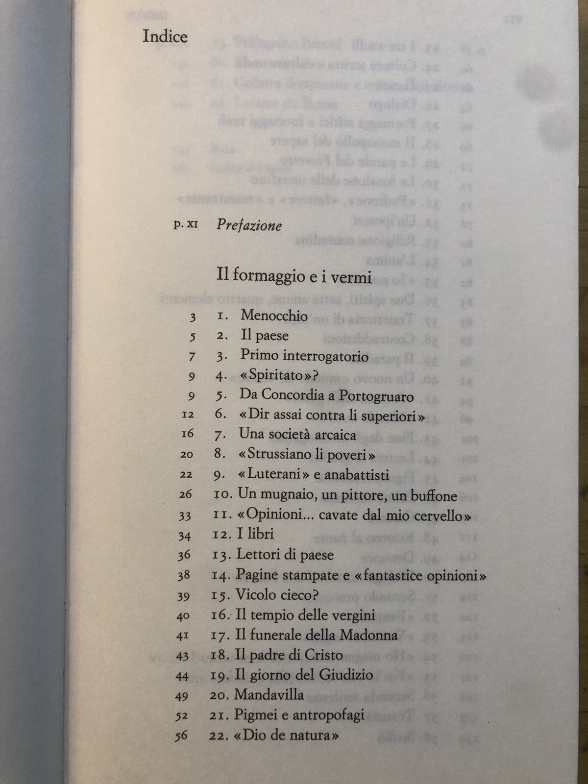 Ginzburg - Il formaggio e i vermi il cosmo di un mugnaio del '500 - Einaudi 1982