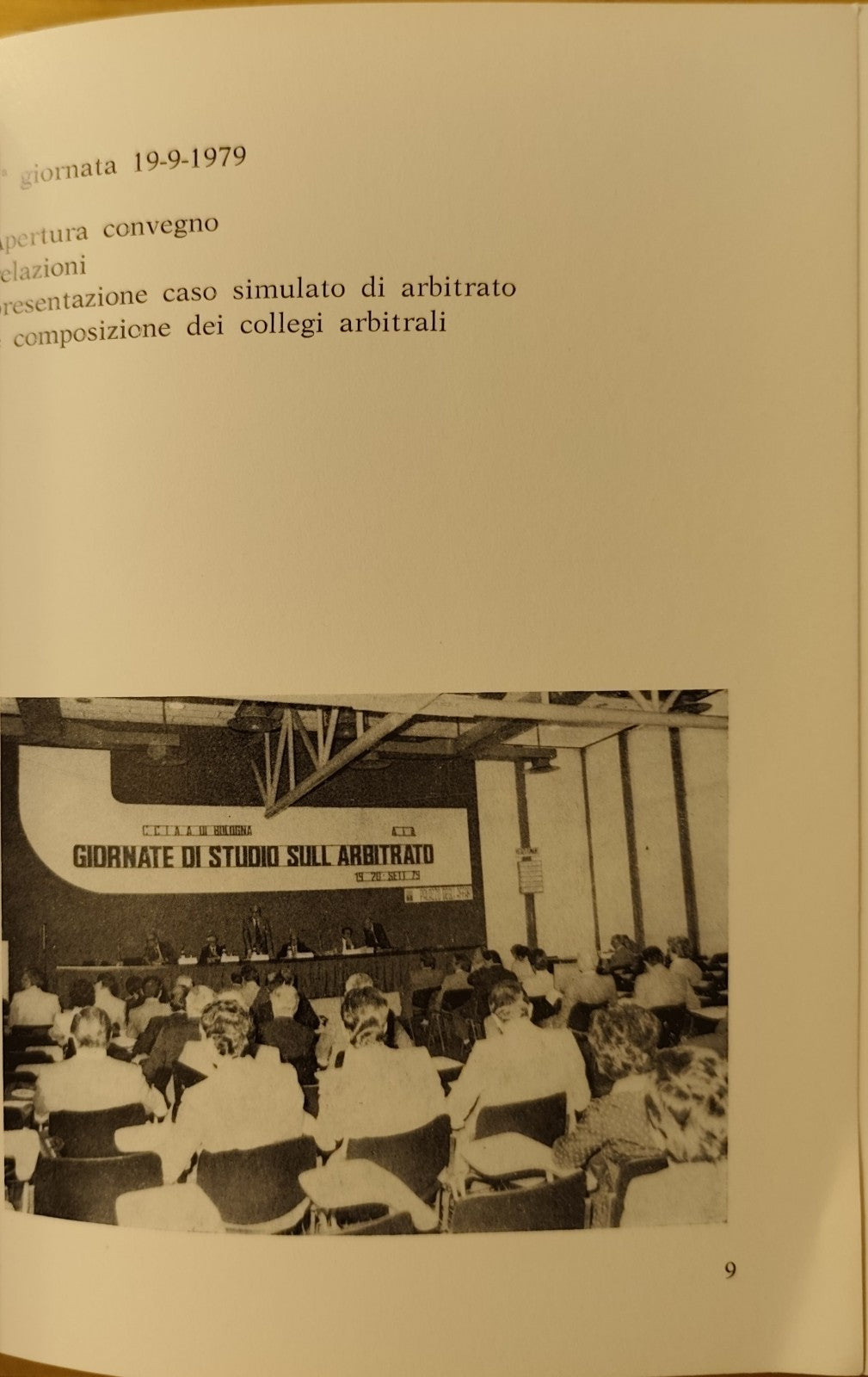 Giornate di studio sull'Arbitrato - Palazzo degli affari Bologna 1979