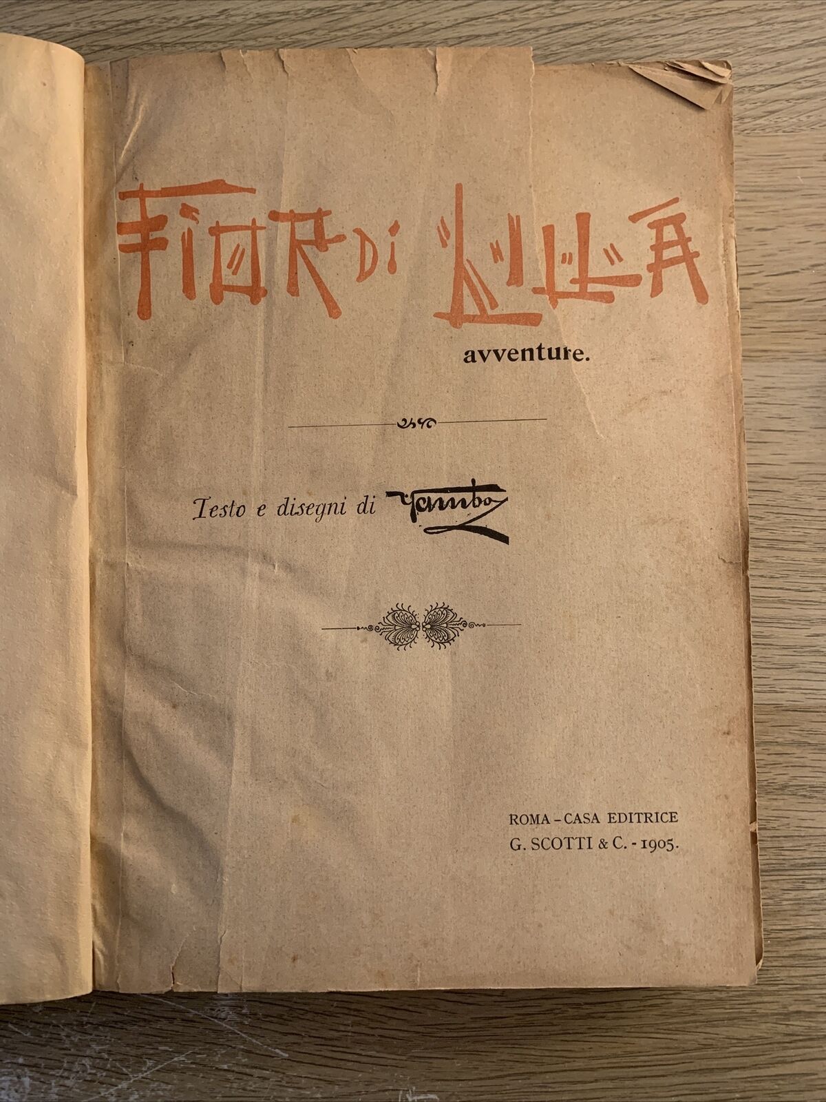 FIOR DI LILLA avventure. Disegni Yambo. G. Scotti editore 1905