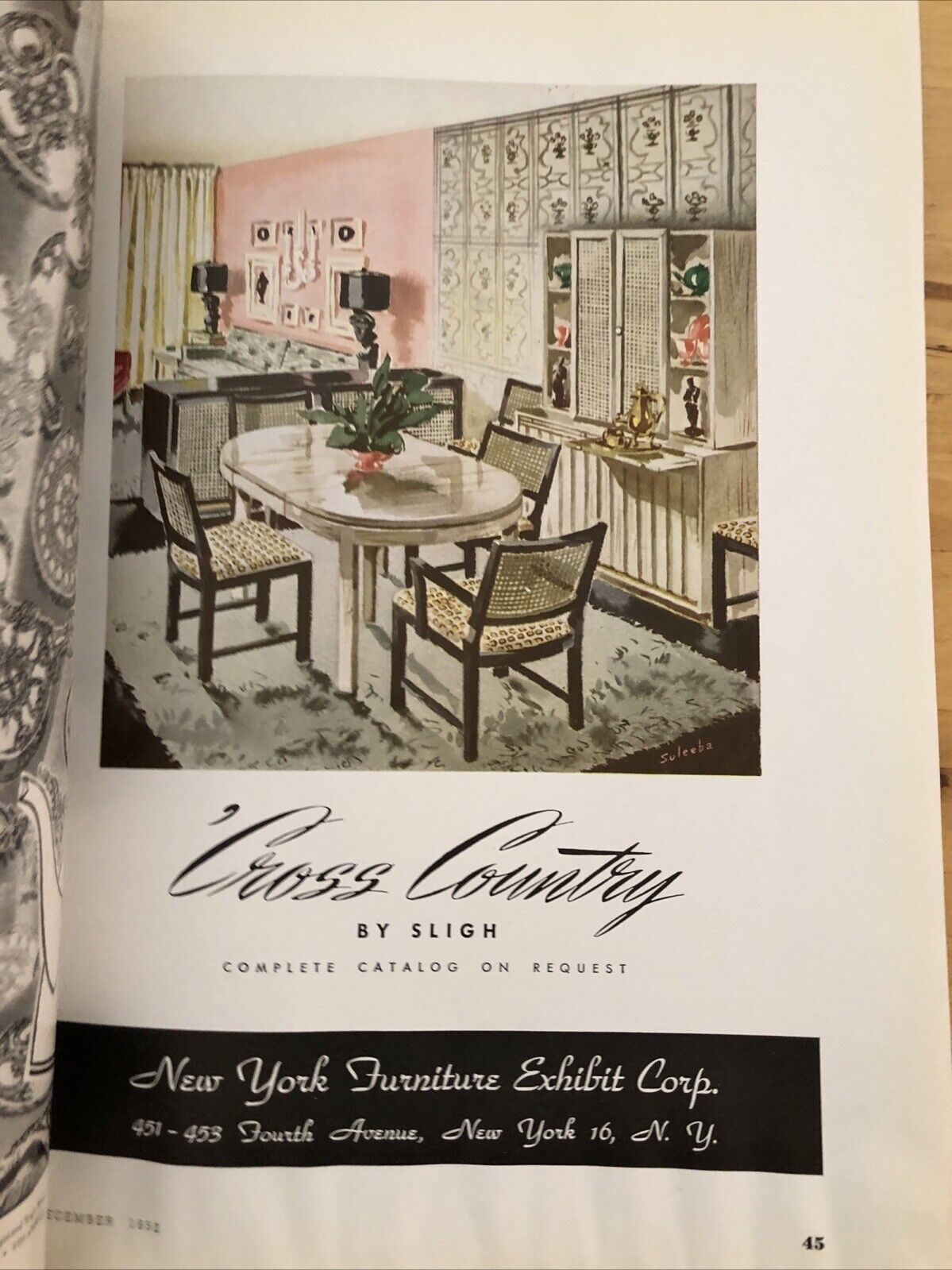 INTERIORS MAGAZINE DECEMBER 1952. Interiors, design, architecture. Olga Gueft