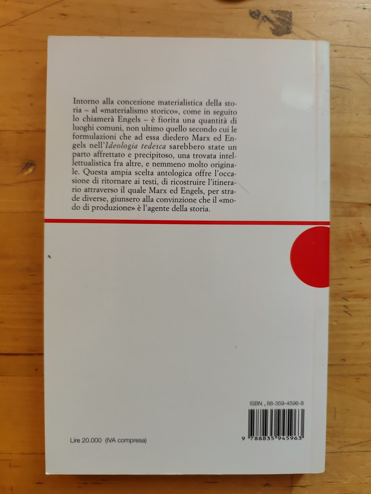 La concezione materialistica della storia, Marx Engels - Editori Riuniti 1998