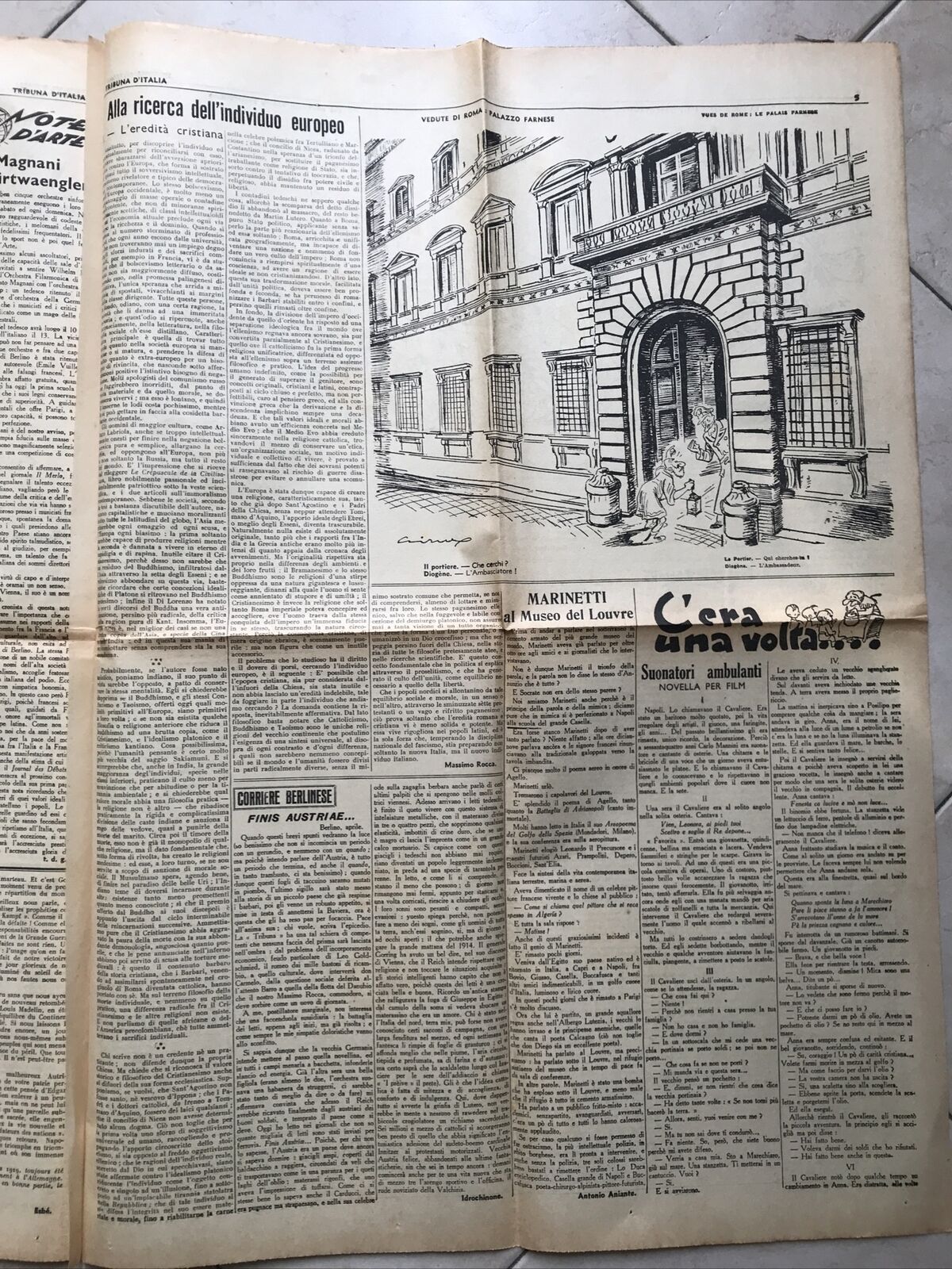 TRIBUNA D'ITALIA anno 2 n. 17 - Parigi 17 aprile 1938 POLITICA - SATIRA POLITICA