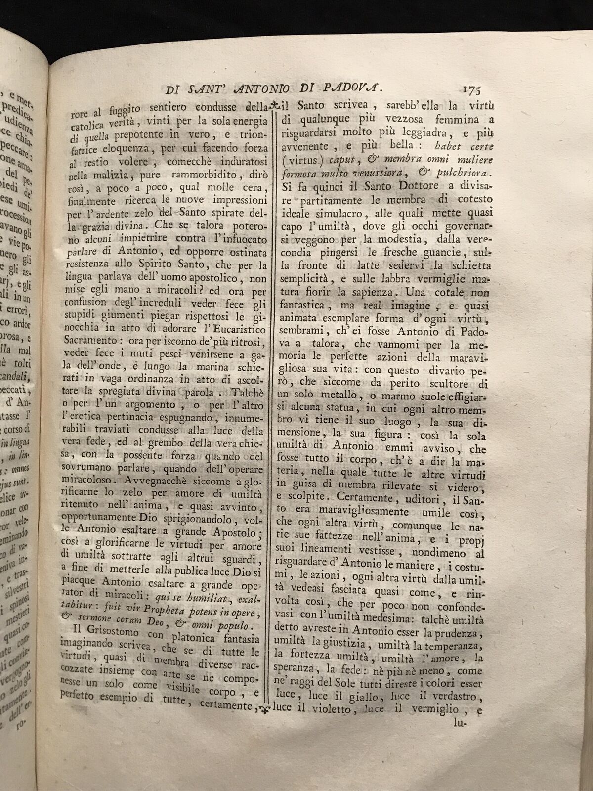 PANEGIRICI DELL'ABATE BARTOLAMEO VIO, stamperia curti 1779 Venezia.