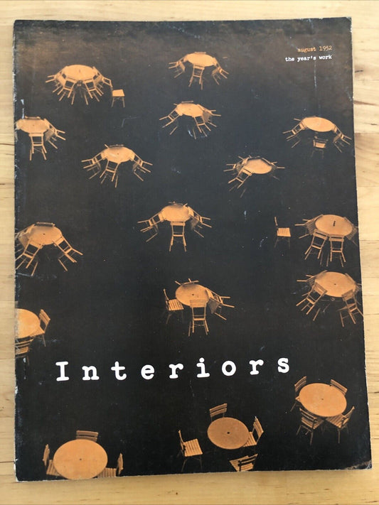 INTERIORS MAGAZINE JULY 1952 Olga Gueft - Interiors, design, architecture.