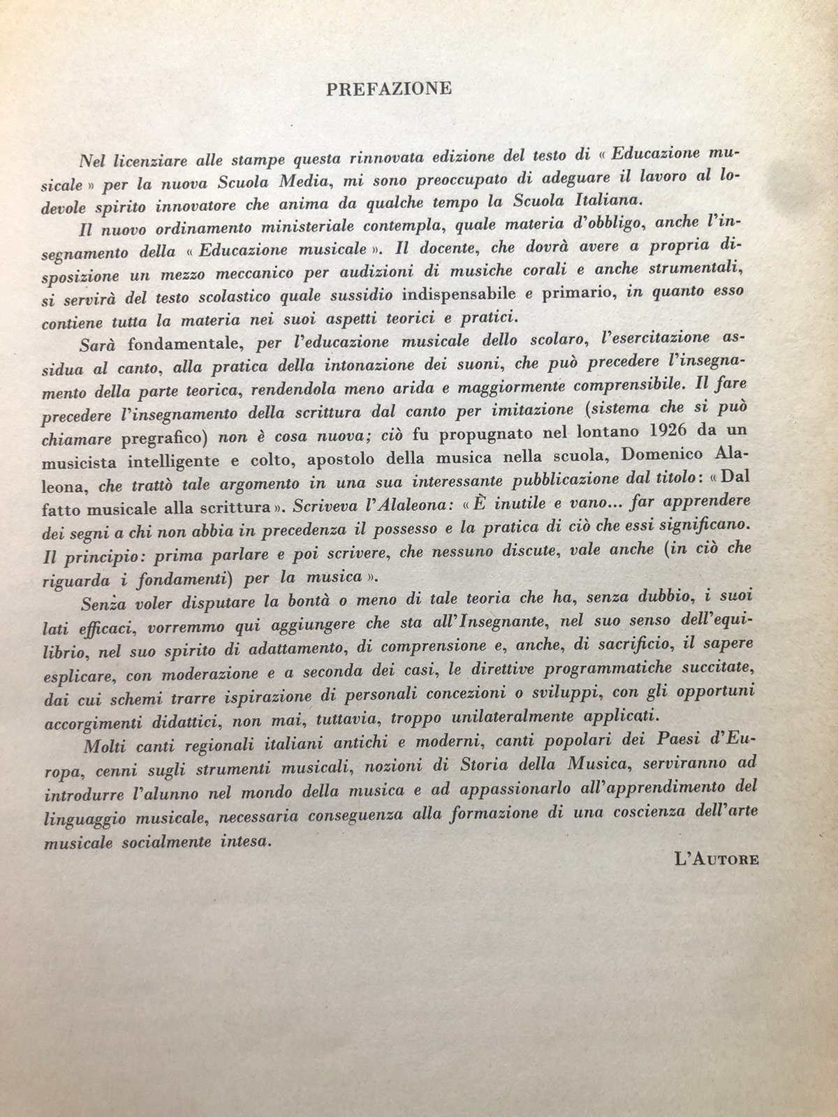 Educazione musicale con nozioni di storia della musica, R. Calamosca. Ponte Nuov