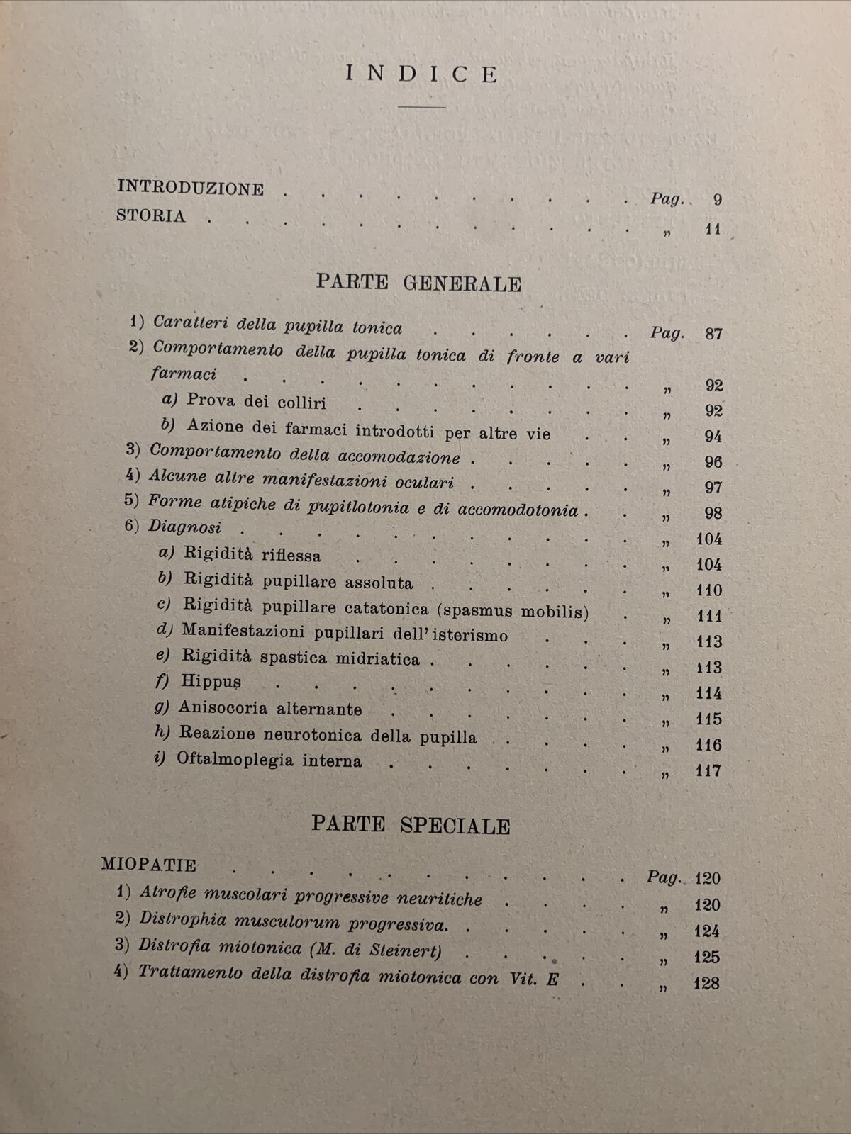 LA PUPILLOTONIA - GIULIO MORONE 1949, ATTUALITÀ OFTALMOLOGICHE.