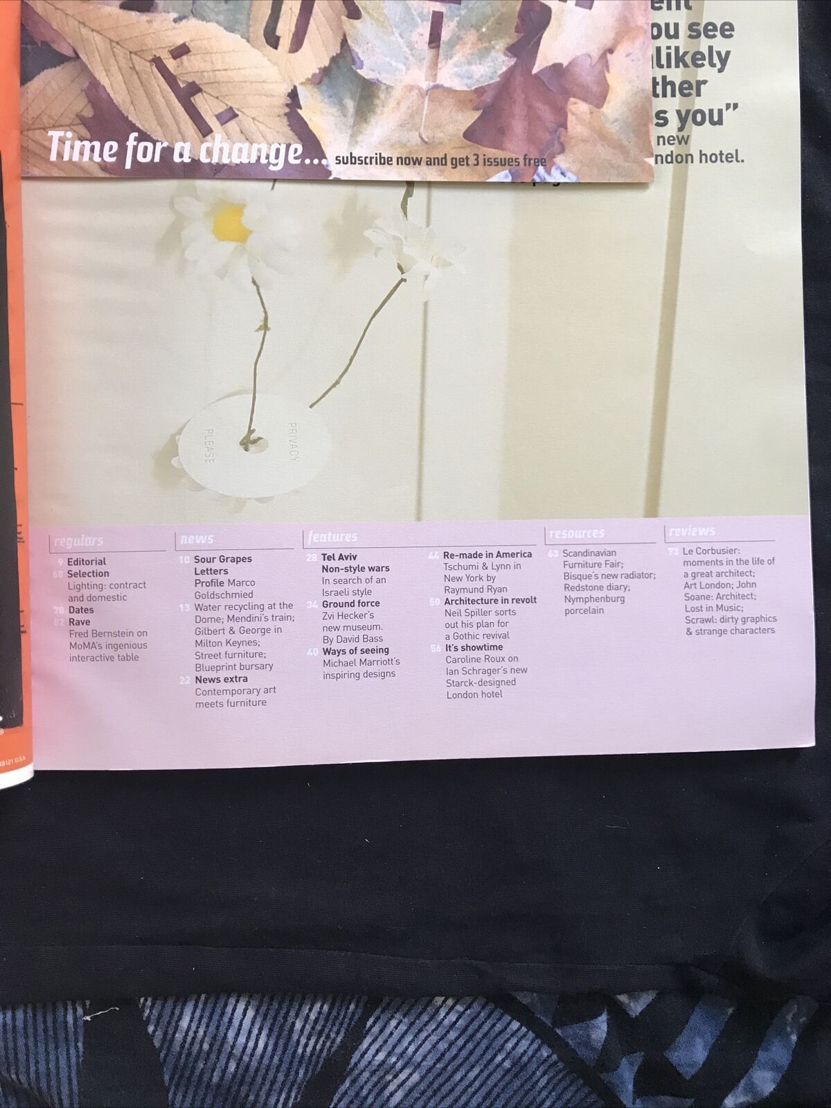 Blueprint Magazine Architecture Design Art Fashion, Oct 1999 - N 165 