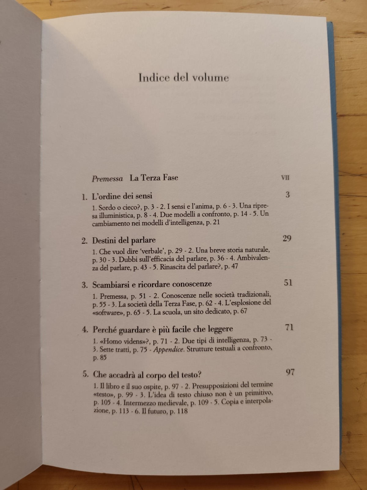 La terza fase, Raffaele Simone. Forme di sapere che stiamo perdendo Laterza 2000