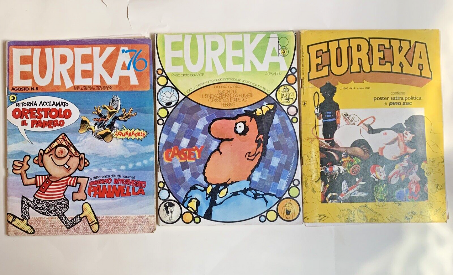 EUREKA FUMETTO - 3 VOLUMI. #