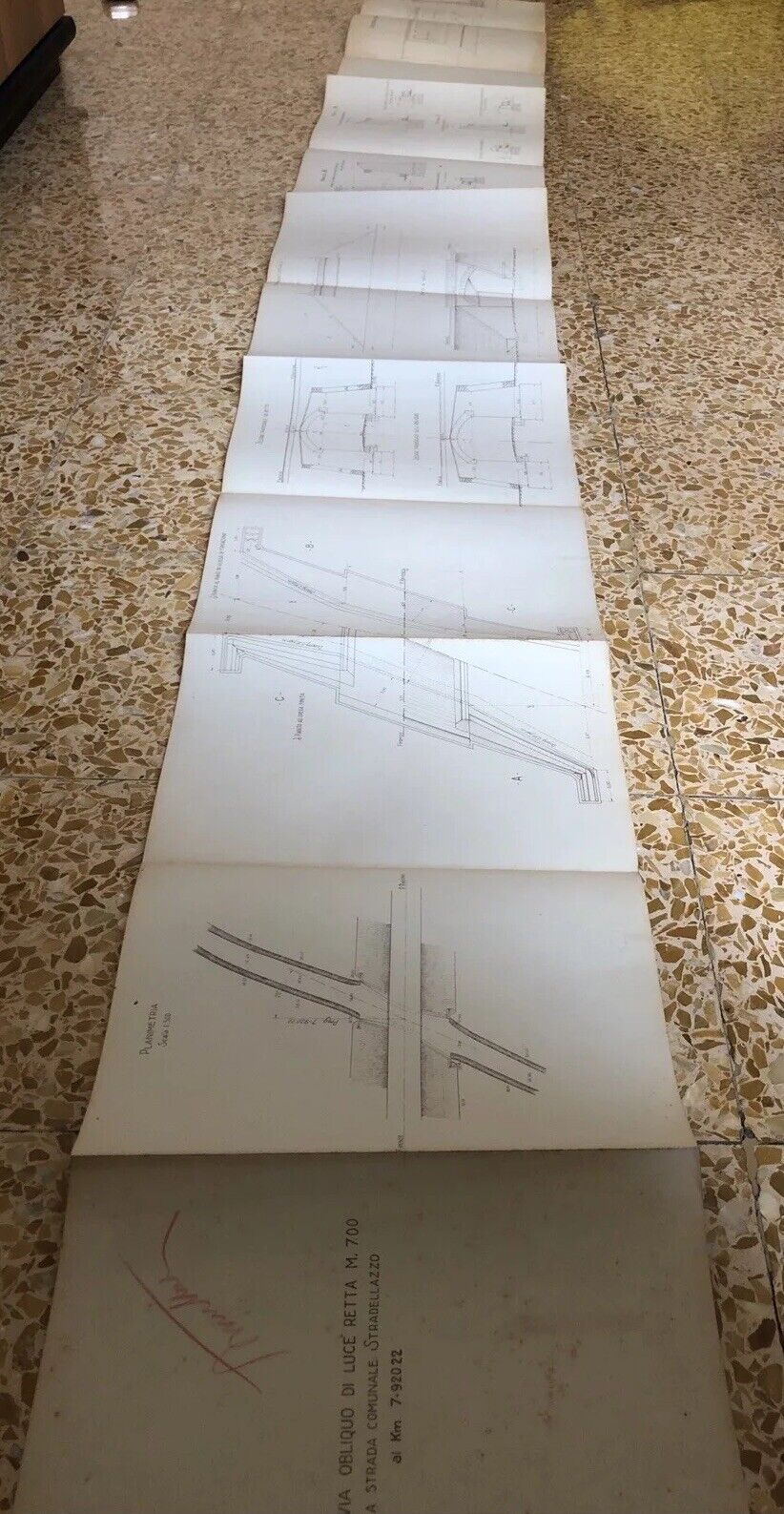 FERROVIE DELLO STATO - SOTTOVIA OBLIQUO DI LUCE RETTA M. 700 SC STRADELLAZZO