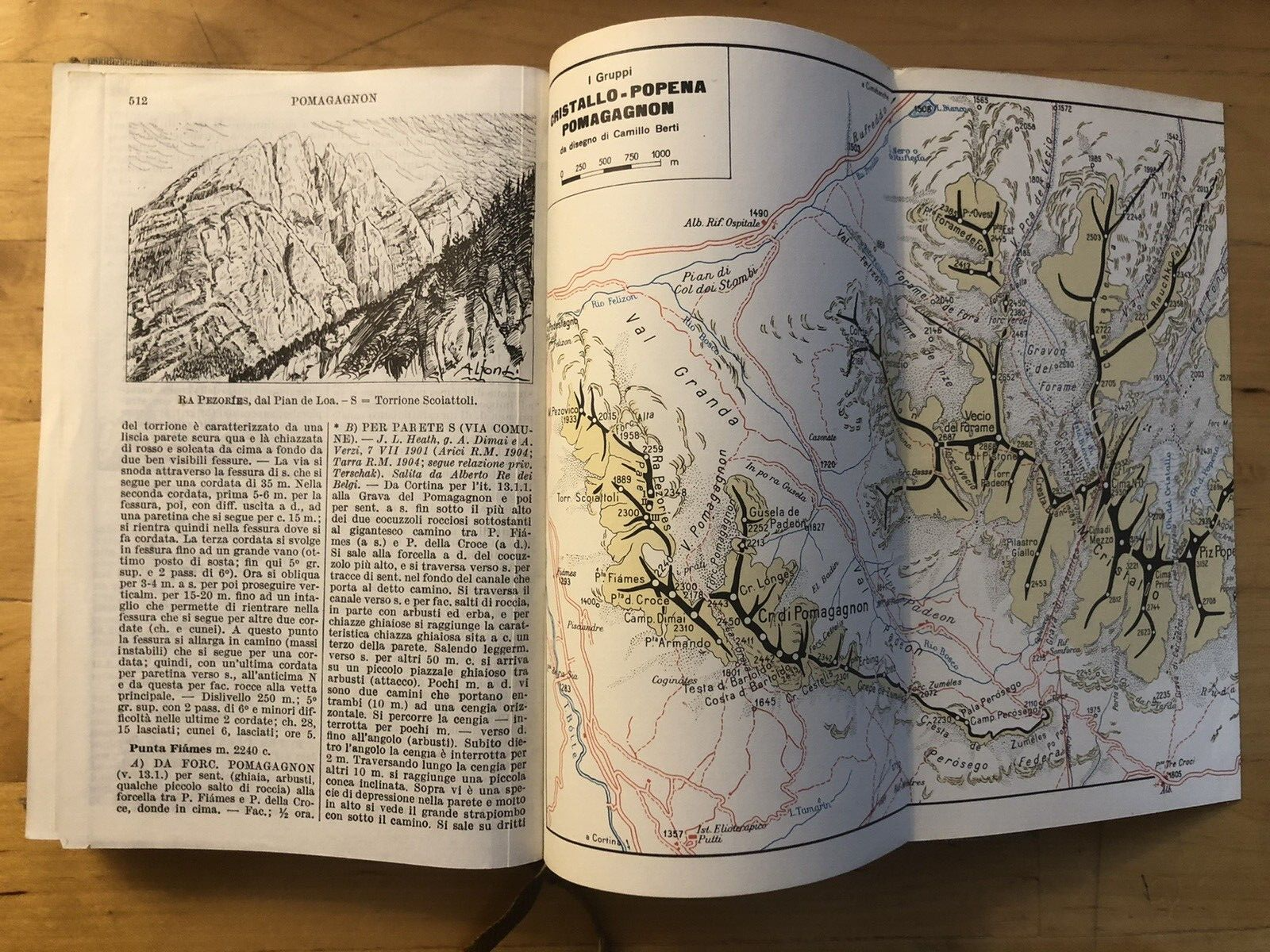 Dolomiti orientali Antonio Berti, Guida Monti D'Italia Club Alpino Vol 1 parte 1