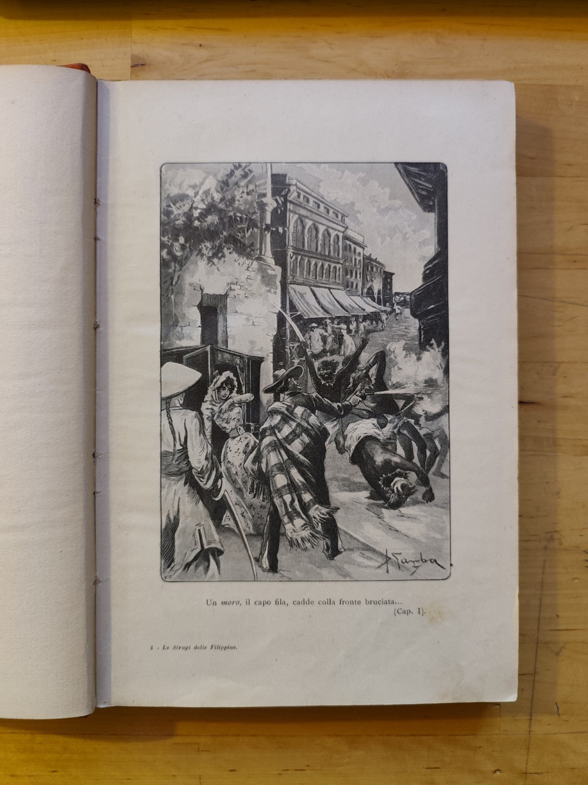 Le stragi delle Filippine - Emilio Salgari 1923 Vallardi, Illustrato da G. Gamba