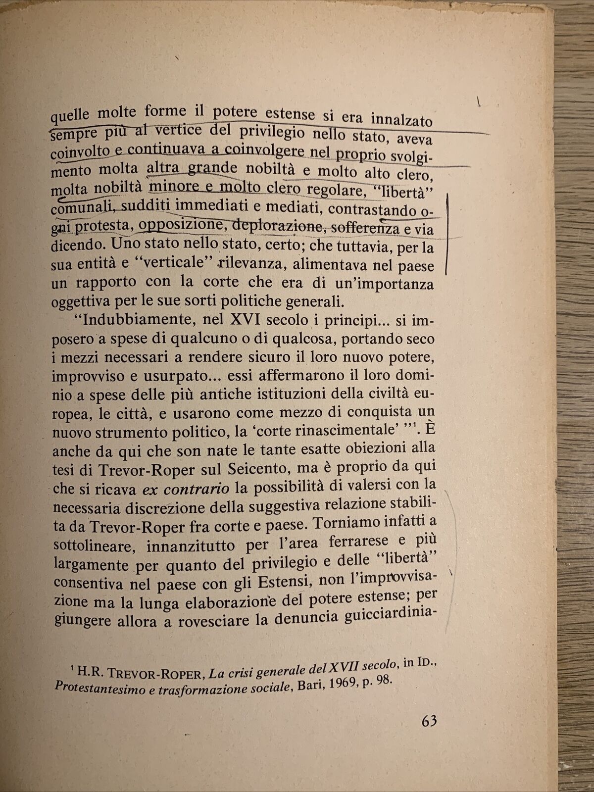 Per una storia dello stato Estense, dal quattrocento all' . . cinquecento.Marini
