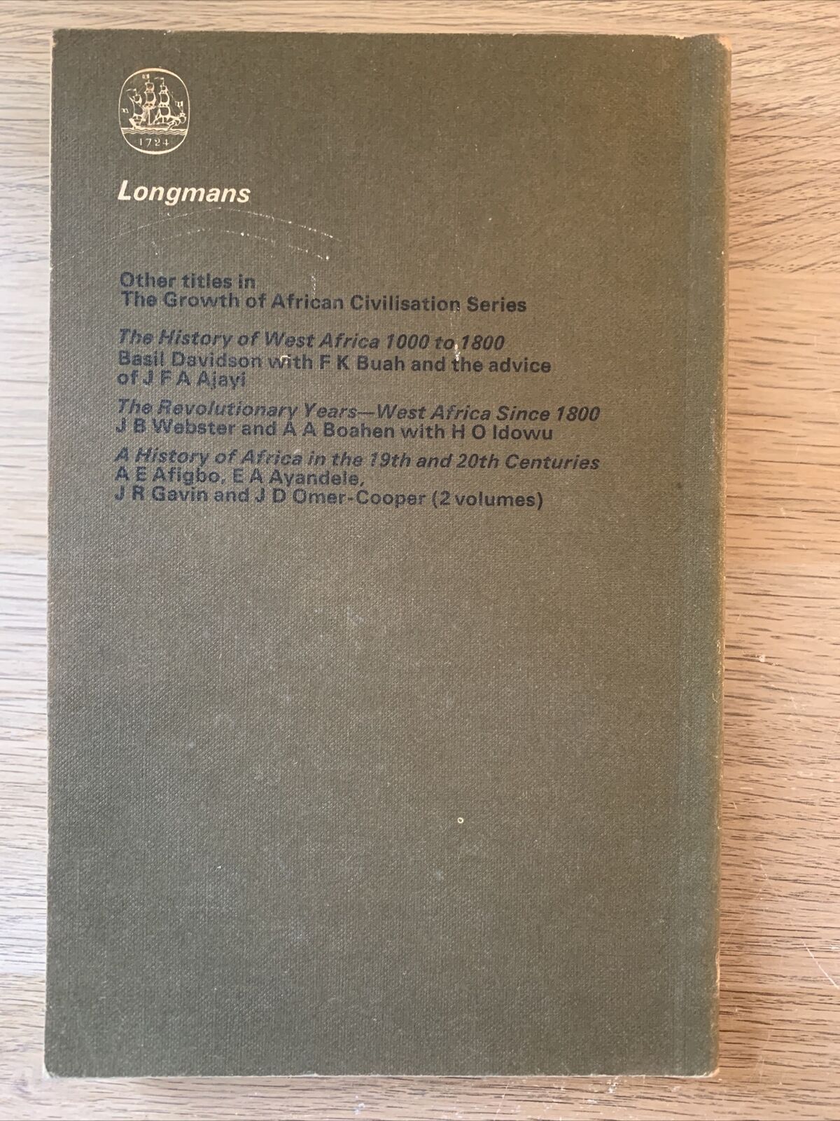 The growth of African civilisation East and central Africa to the late nineteent
