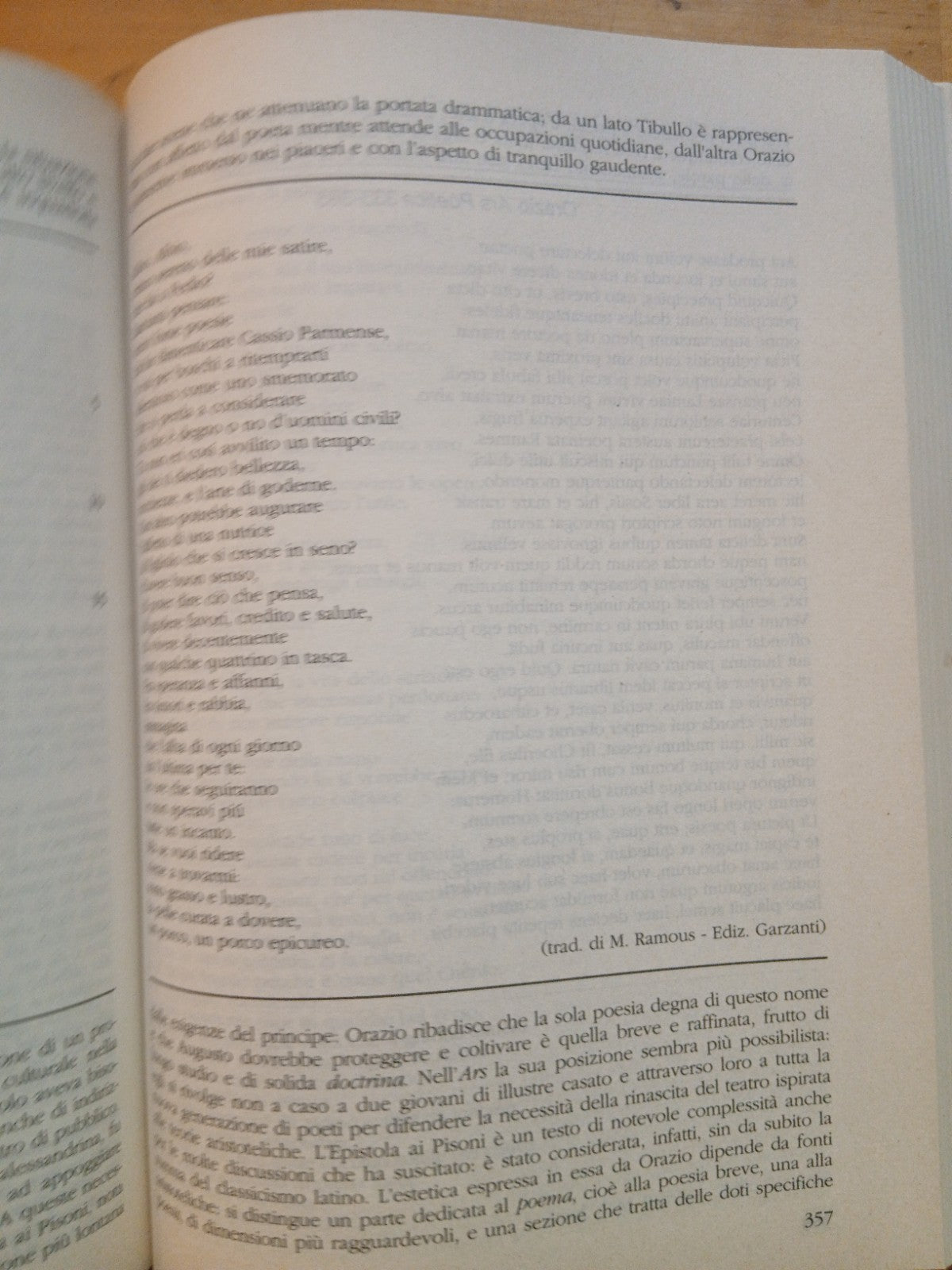 Antologia della letteratura latina - P. Fedeli C. Craca - il Tripode 1990