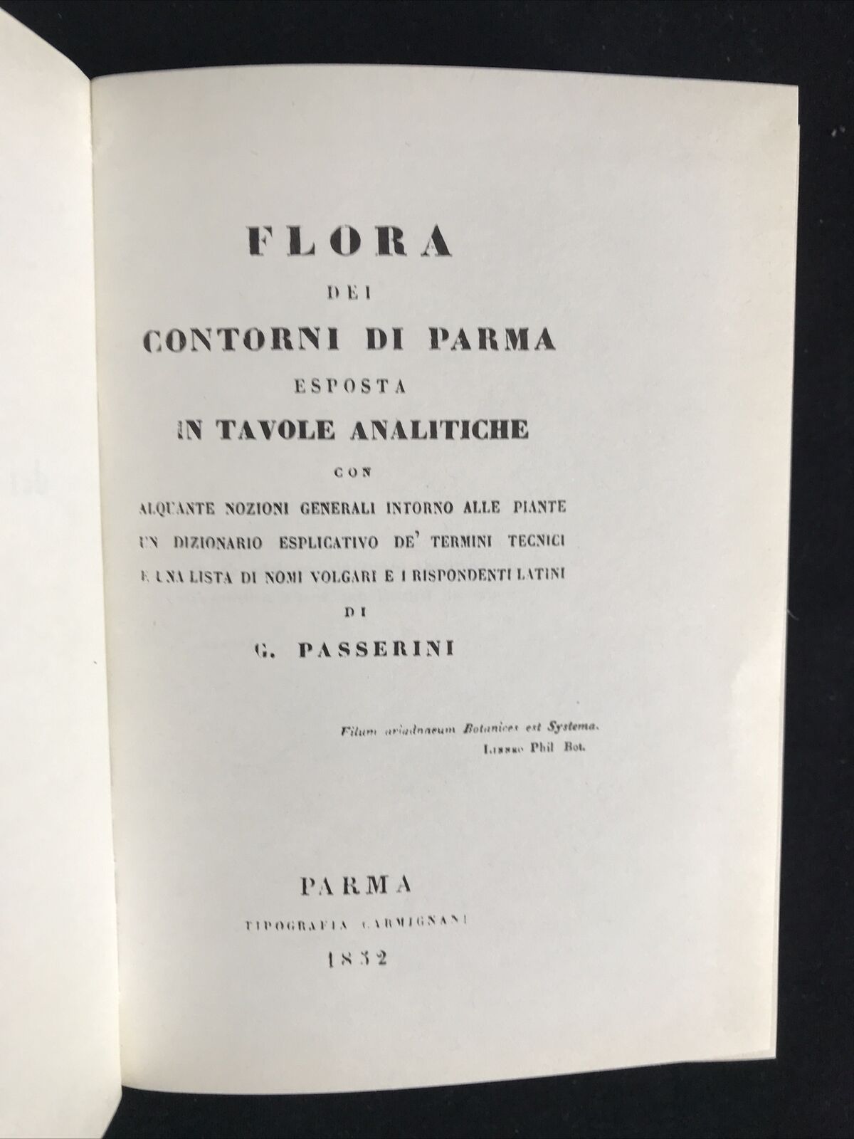 Flora dei contorni di Parma, G. Passerini, Arnaldo Forni editore.