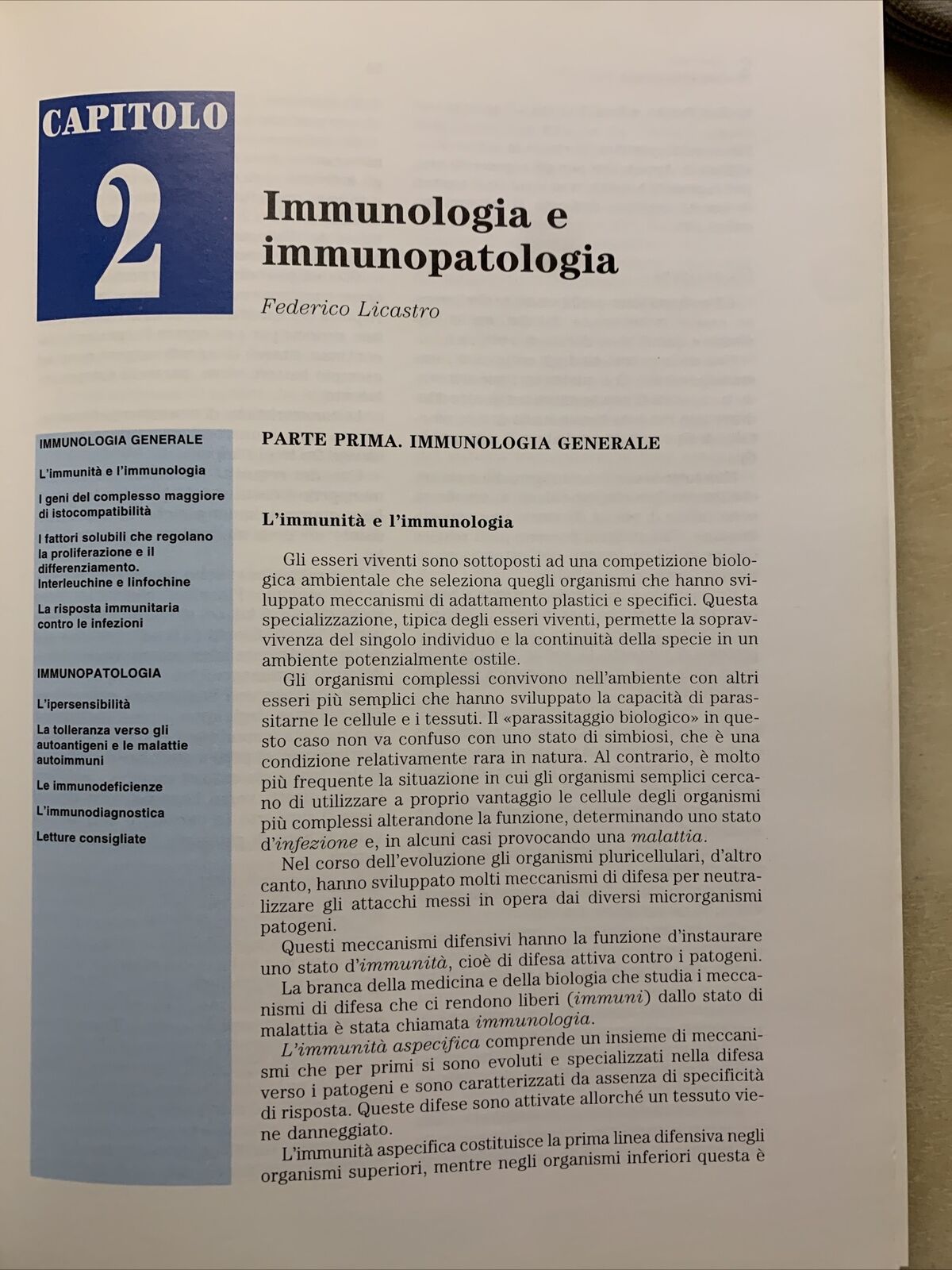 FISIOPATOLOGIA Agnoli Licastro Tomasi Zavagli. Vol. Primo 1. Clueb editore 1994
