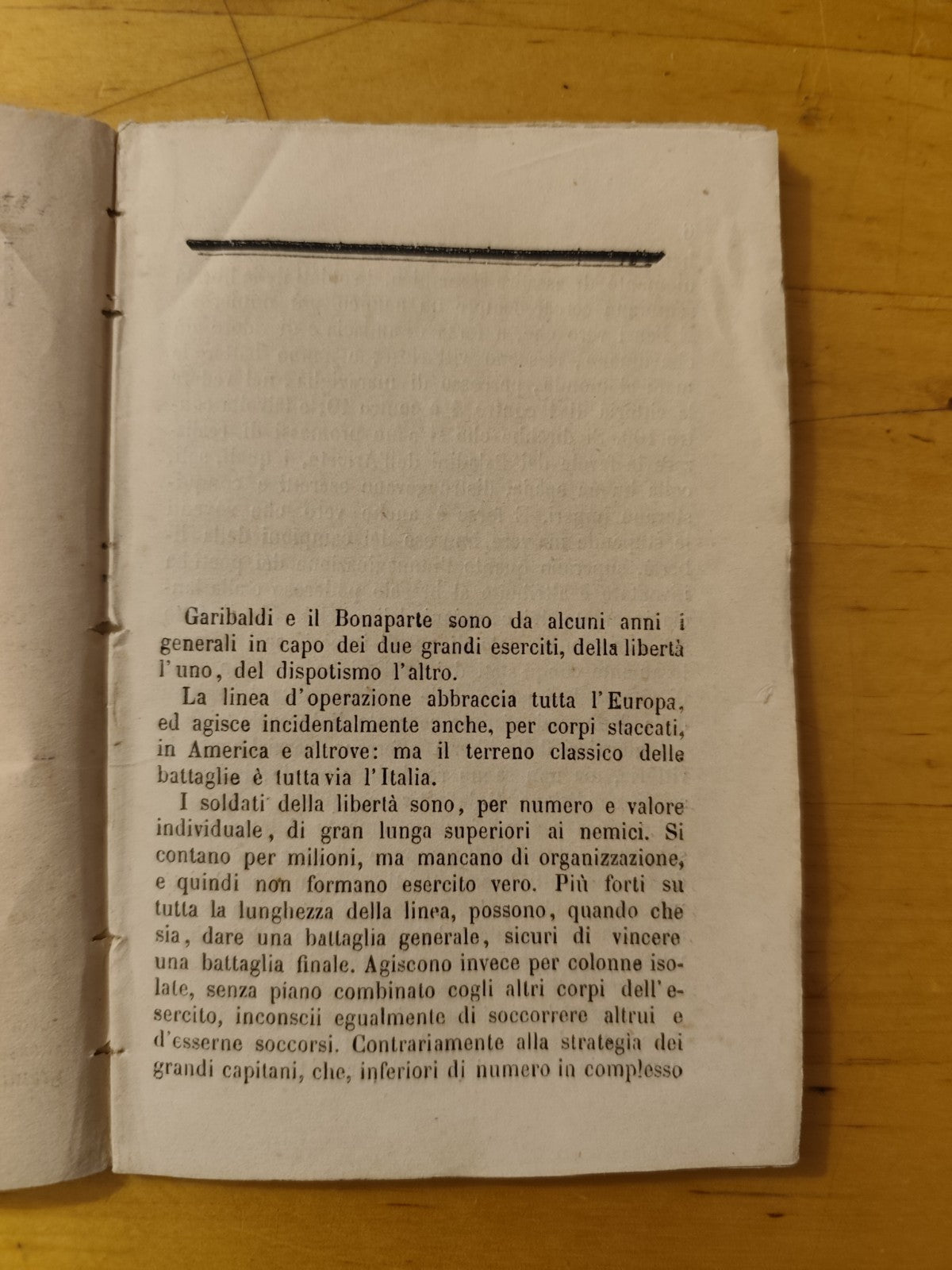 Libertà e dispotismo ossia la guerra fra Garibaldi e Luigi Bonaparte. G. Mazzini