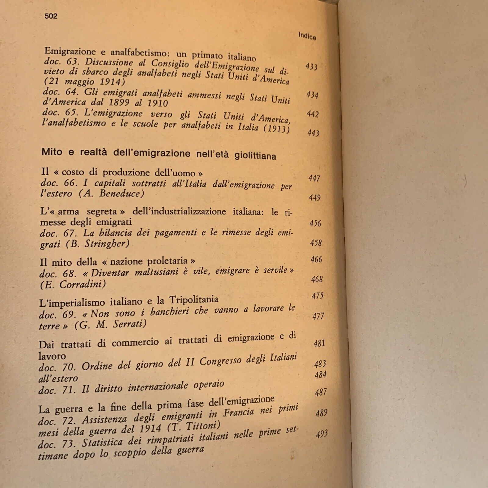 L'EMIGRAZIONE NELLA STORIA D'ITALIA 1868 - 1975. SAGGI VALLECCHI. CIUFFOLETTI
