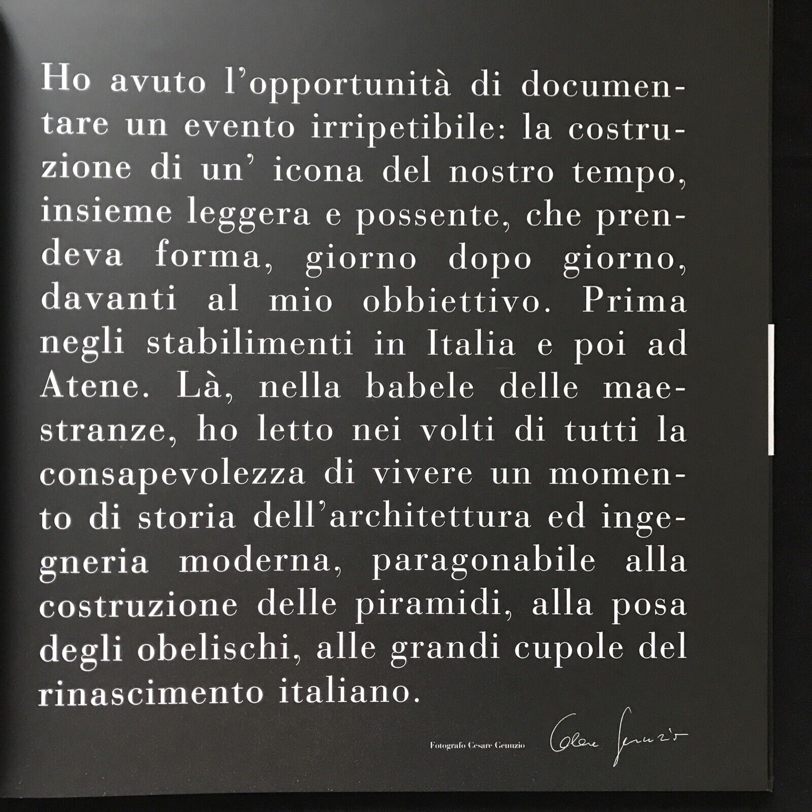 INGEGNO MITO - Olympic stadium Athens. Terra Ferma. Cesare Genuzio