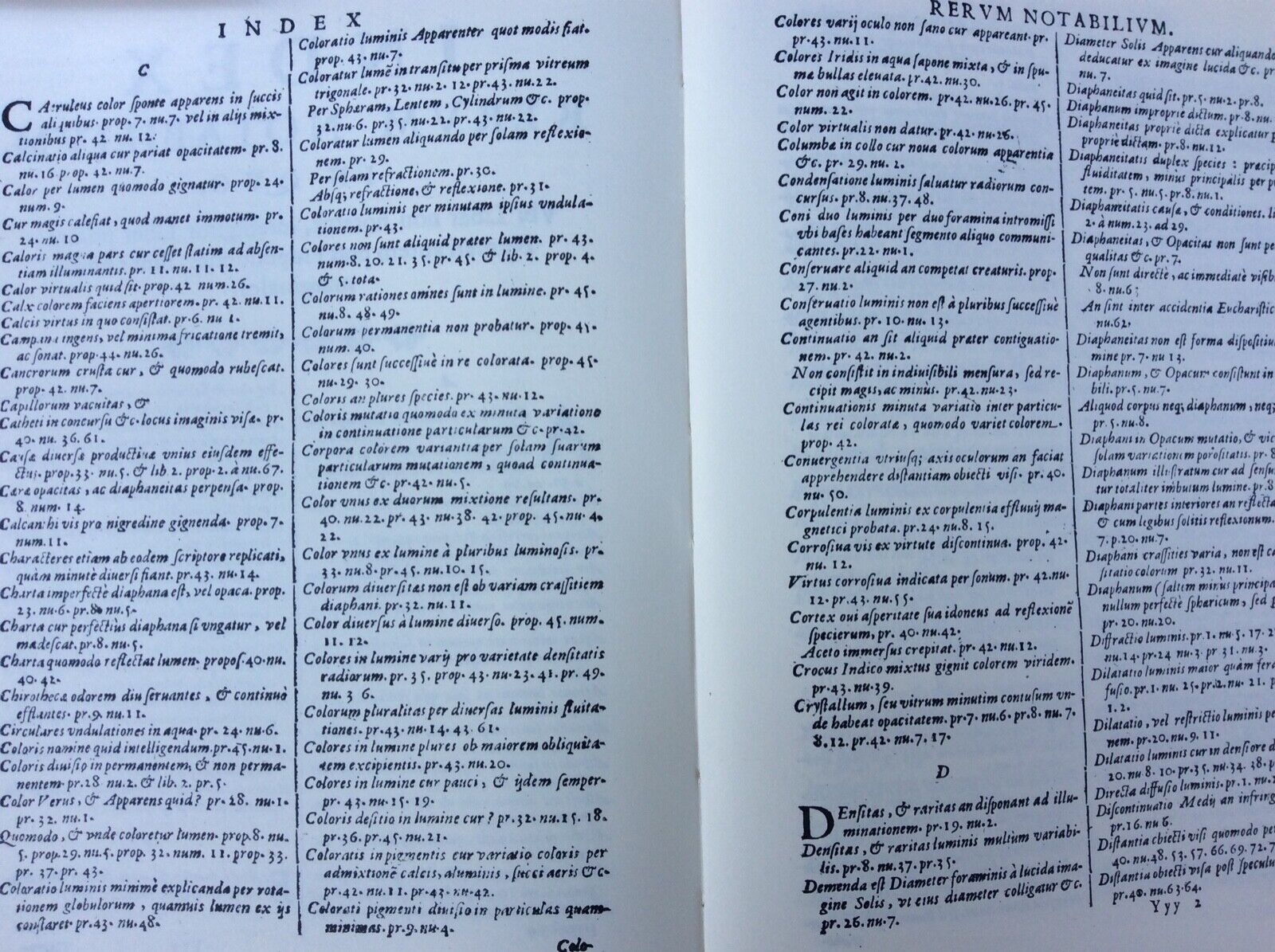PHYSICO-MATHESIS DE LUMINE, COLORIBUS, ET IRIDE. GRIMALDI.  Anastatica Forni