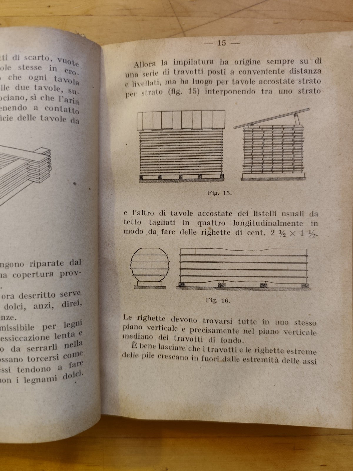 Lavorazione dei legnami, Tecnologia Meccanica, Manuali Hoepli, Arpesani 1927