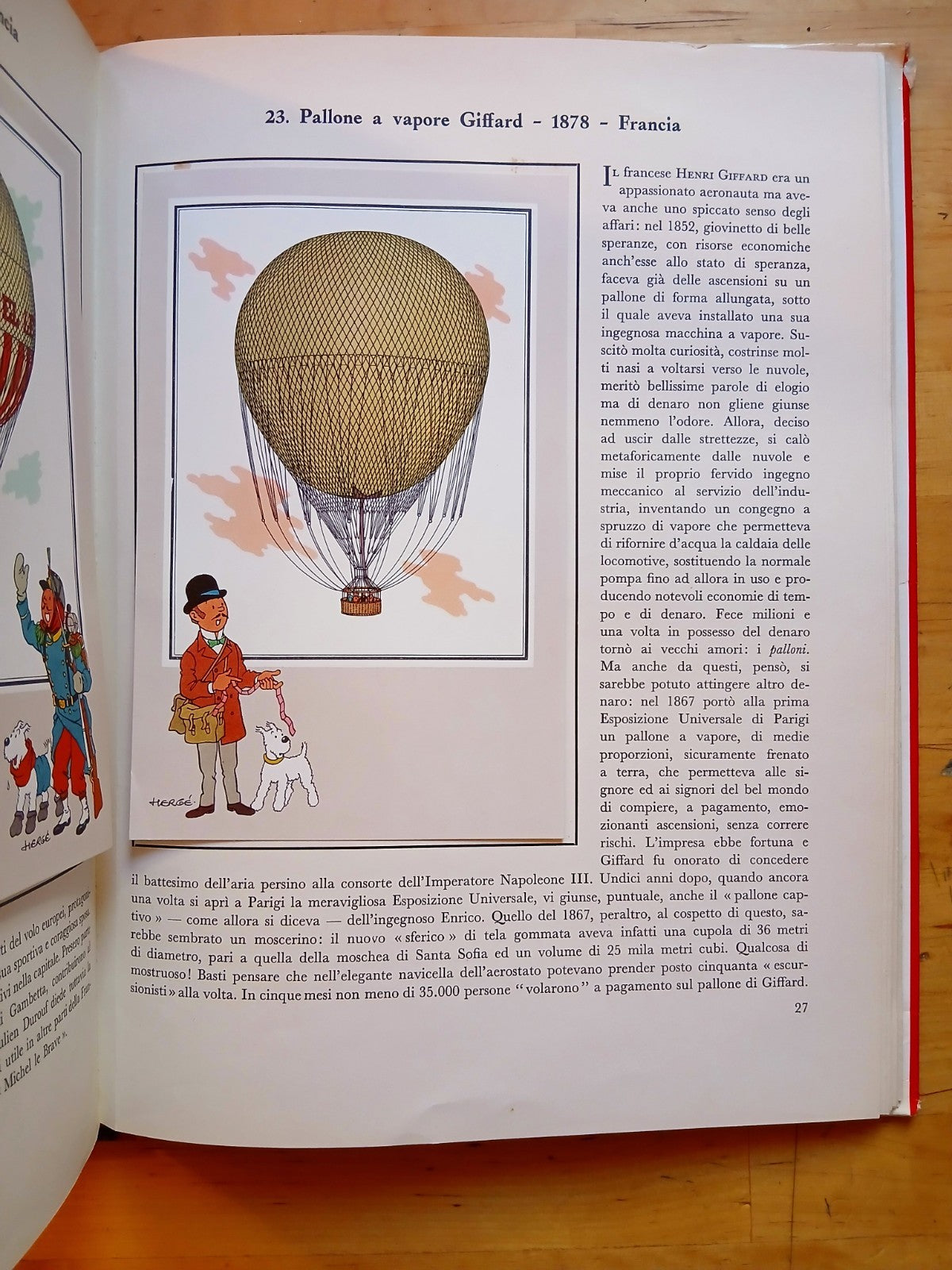 Palloni e dirigibili dalle origini ai giorni nostri - Hergé - Gandus ed. 1967