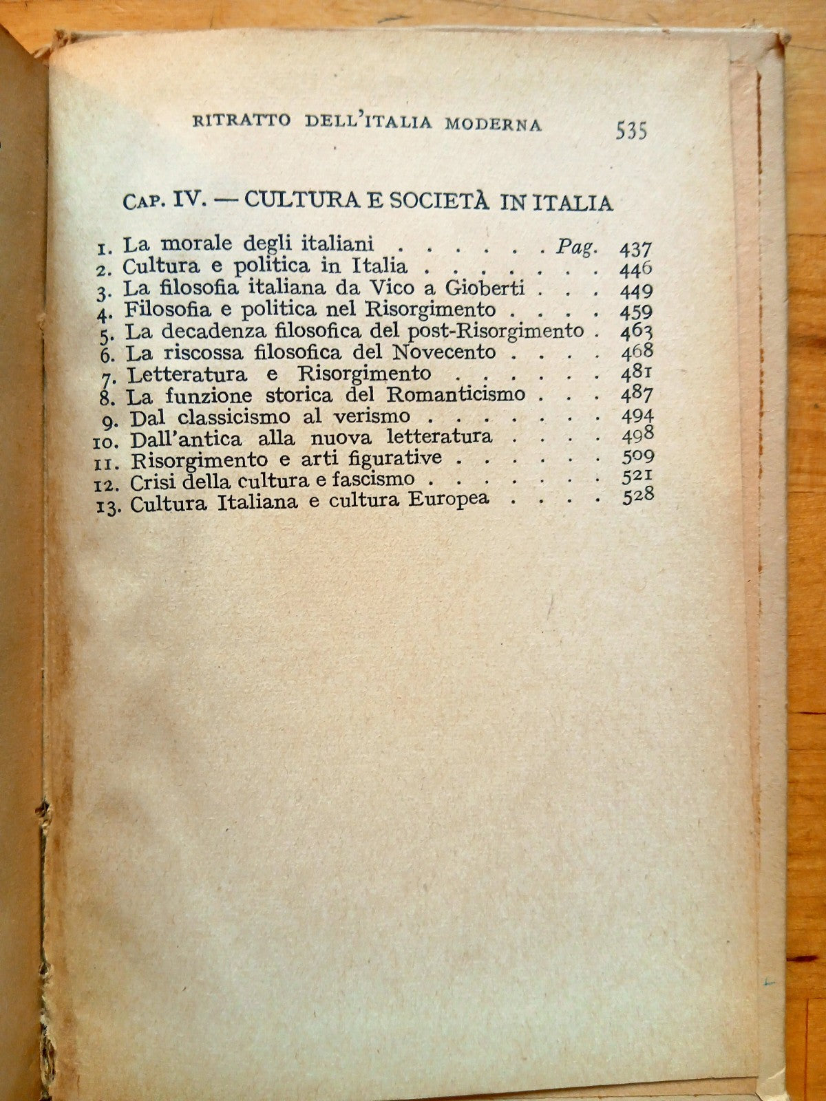 Ritratto dell'Italia moderna - Giovanni Spadolini, Vallecchi editore 1948
