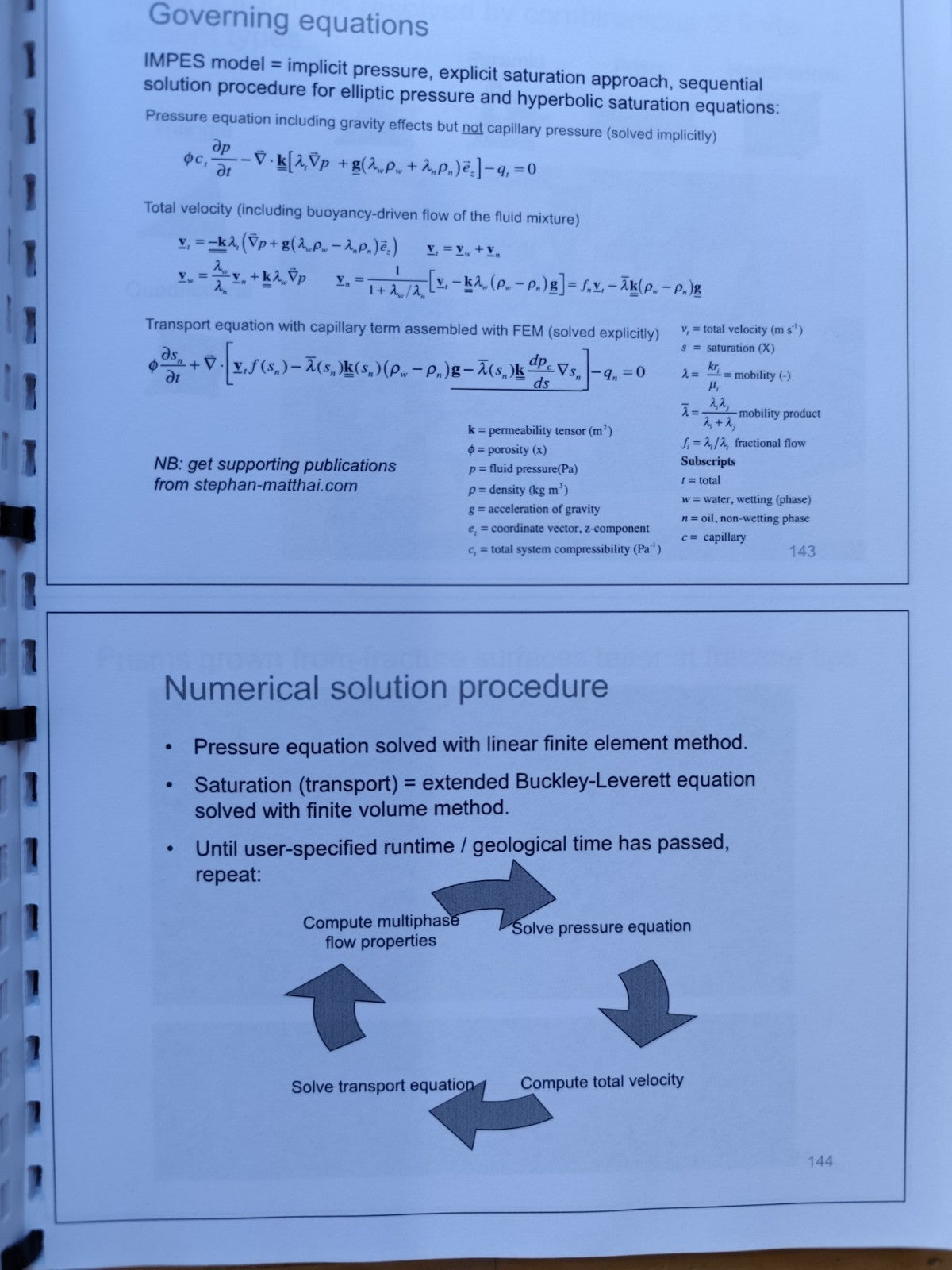 Simulation of Multiphase flow Naturally Fractured Reservoirs, Stephan K. Matthai