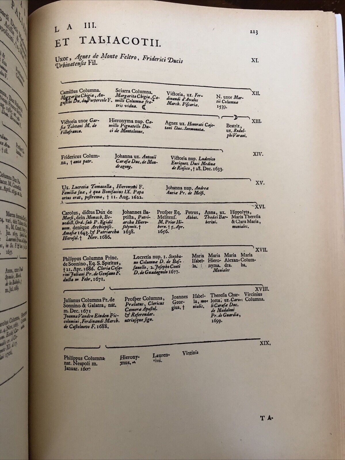GENEALOGIAE VIGINTI ILLUSTRUM IN ITALIA FAMILIARUM, JACOBI IMHOFF, ARNALDO FORNI