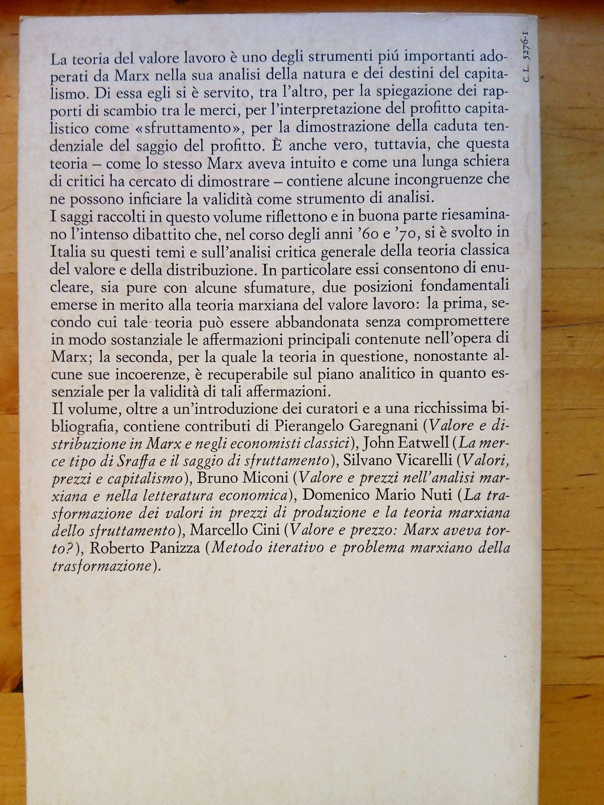 Valori e prezzi nella teoria di Marx - Garegnani - Einaudi 1981