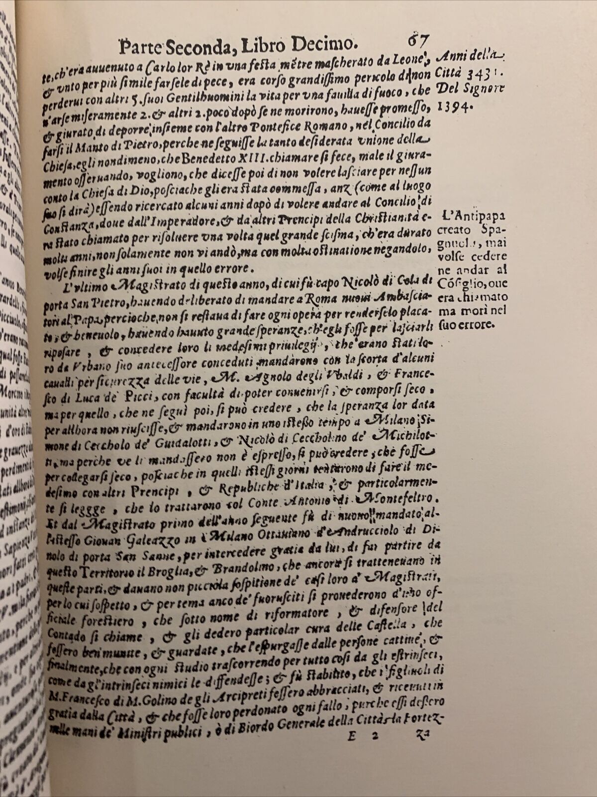 Dell'Historia di Perugia - Pompeo Pellini. Parte seconda. Arnaldo Forni 1988 #