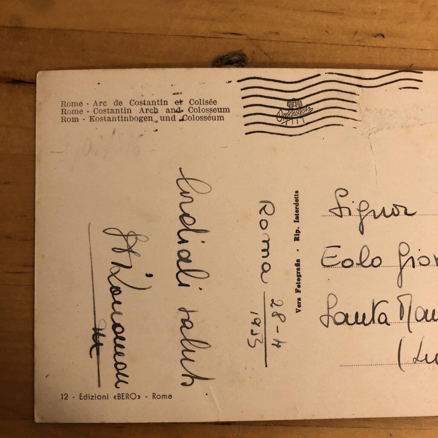 CARTOLINA ROMA VIAGGIATA - ARCO DI COSTANTINO