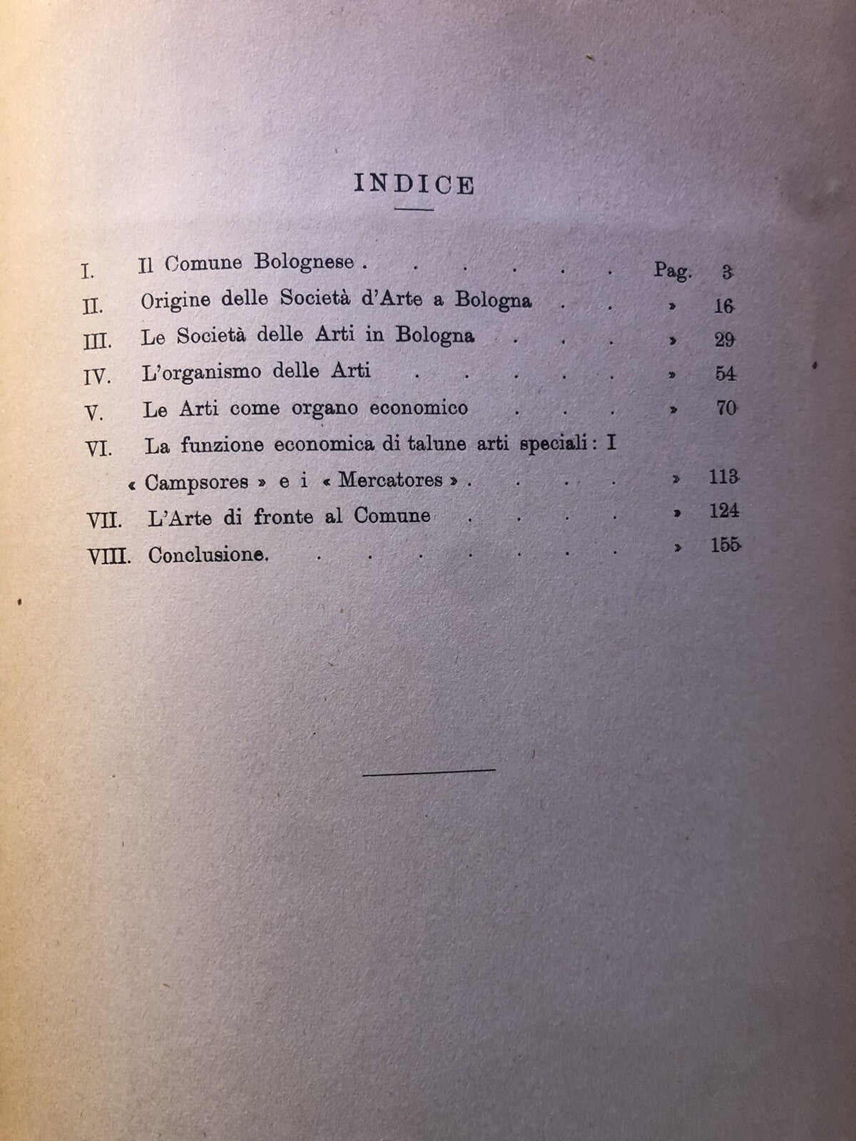Le arti del mestiere in Bologna nel secolo XIII, Vittorio Franchini 1931