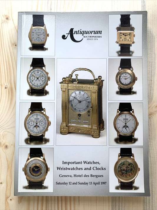ANTIQUORUM, Important Watches, Wristwatches and clocks. Geneva Auction 1997 #