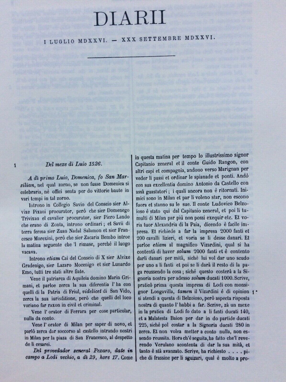 I DIARII DI MARINO SANUTO VOLUME XLII   (42).  FORNI EDITORE BOLOGNA