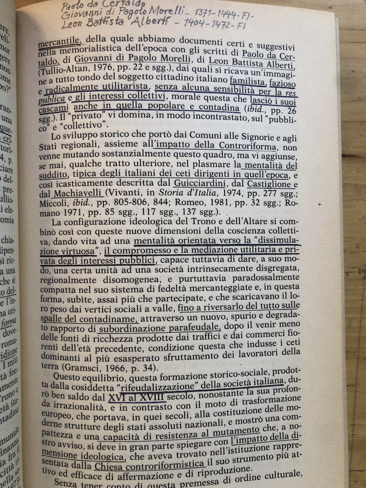 Populismo e trasformismo, Carlo Tullio-Altan,  Feltrinelli 1989