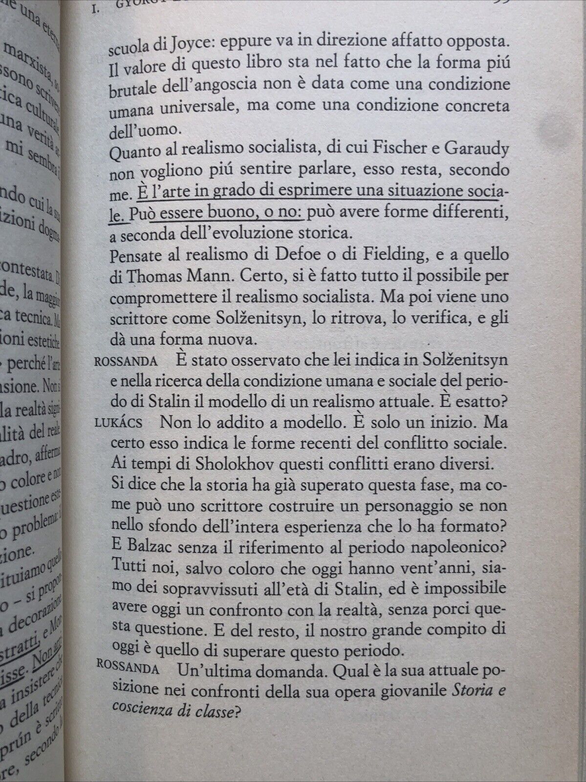 Rossana Rossanda - Quando si pensava in grande, La ragazza del secolo scorso