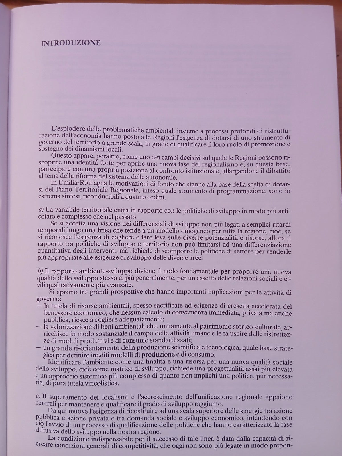 PTR Regione Emilia Romagna - piano territoriale regionale 1990