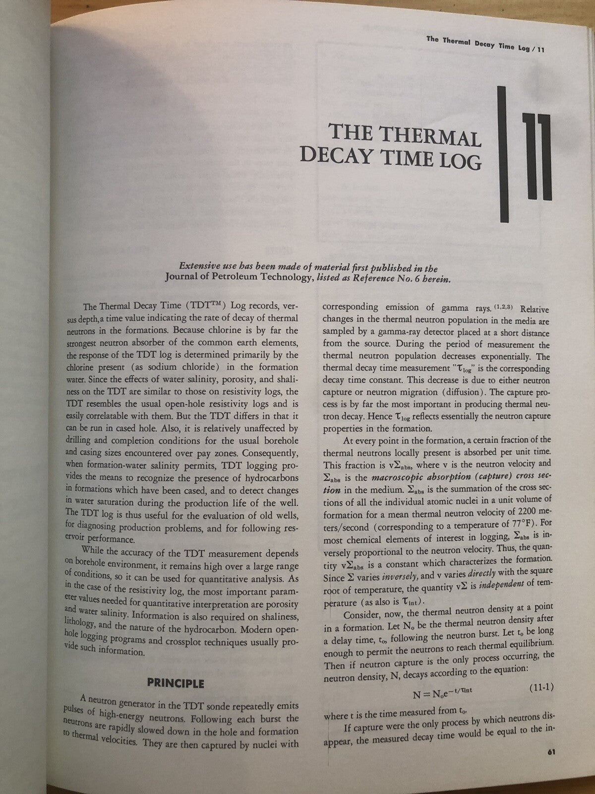 Schlumberger log interpretation - volume 1, principles 1972 edition, New York