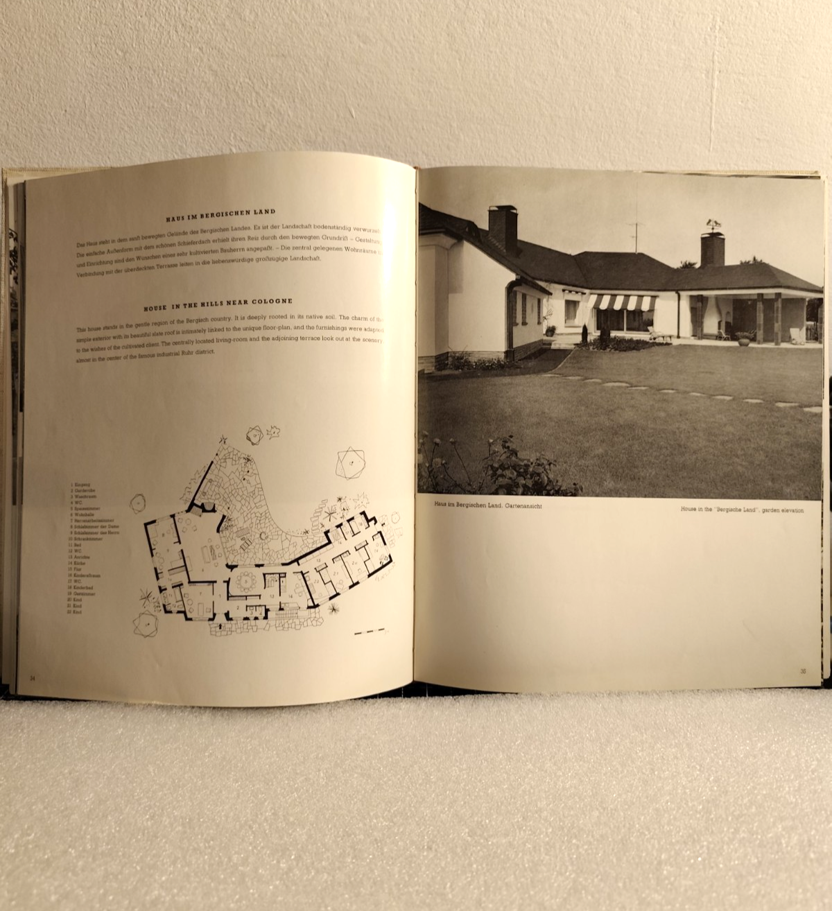 LandHauser - Bauten und raume - Brehaus de Groot - Verlag Wasmuth Tubingen 1957