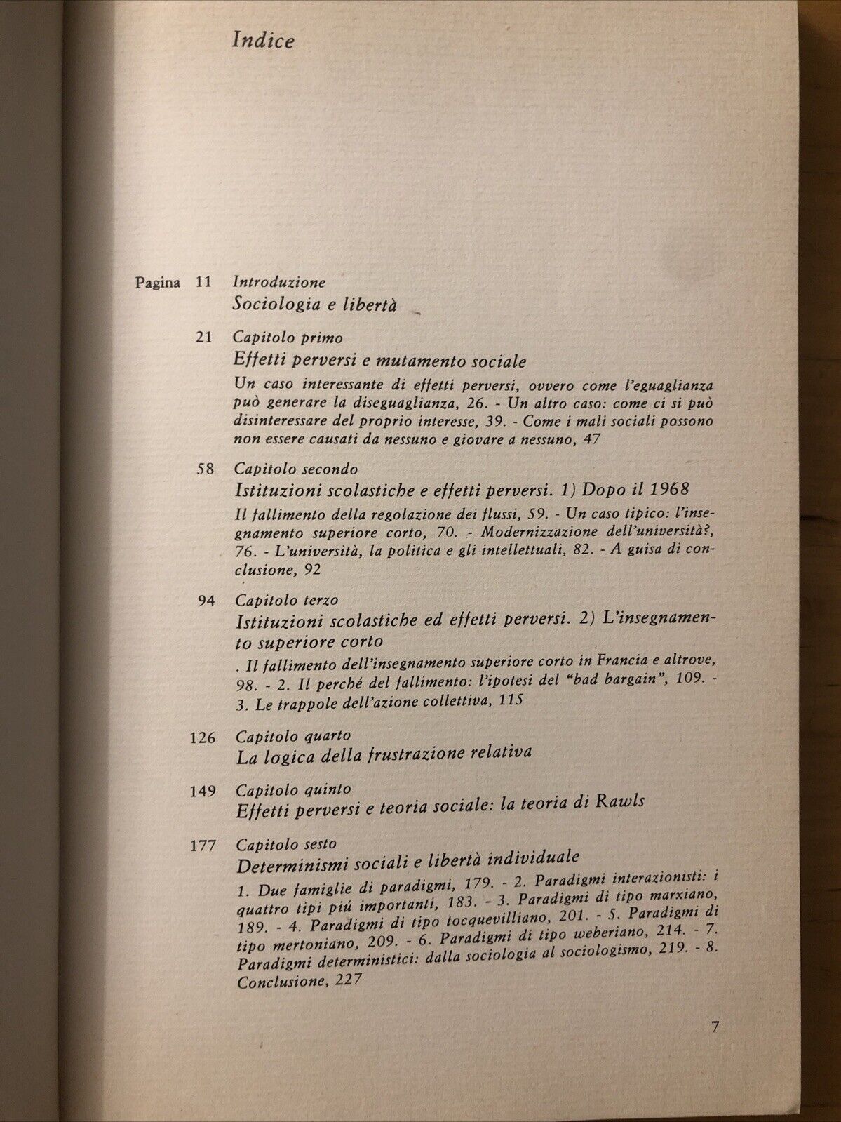 Effetti «Perversi» dell'azione sociale, Raymond Boudon - Feltrinelli 1981