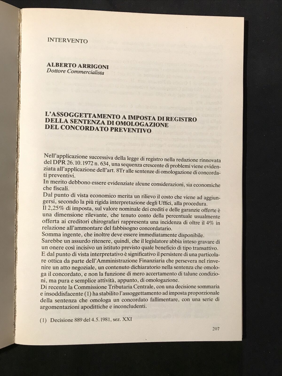 PROCEDURE CONCORSUALI, Istituto Bancario Italiano IBI Revocatorie istituti credi