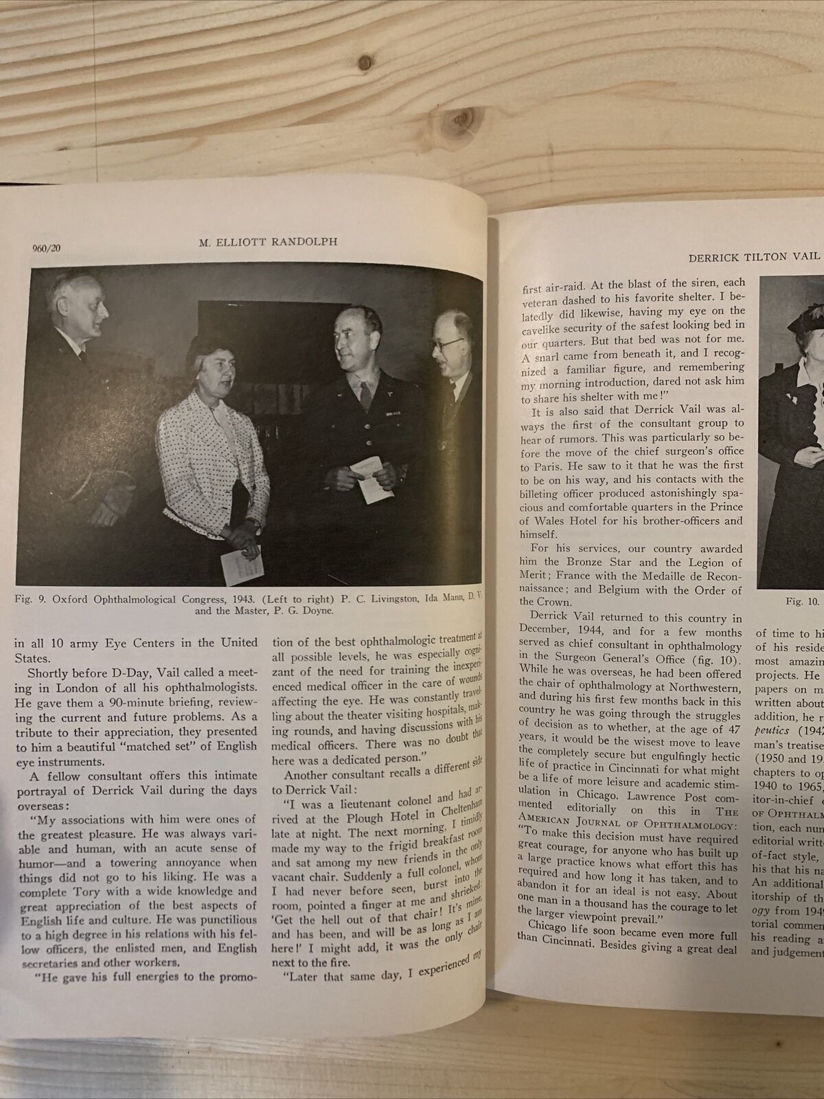CONTRIBUTIONS TO OPHTHALMIC SCIENCE TO HONOR DERRICK TILTON VAIL, MD 1966 #