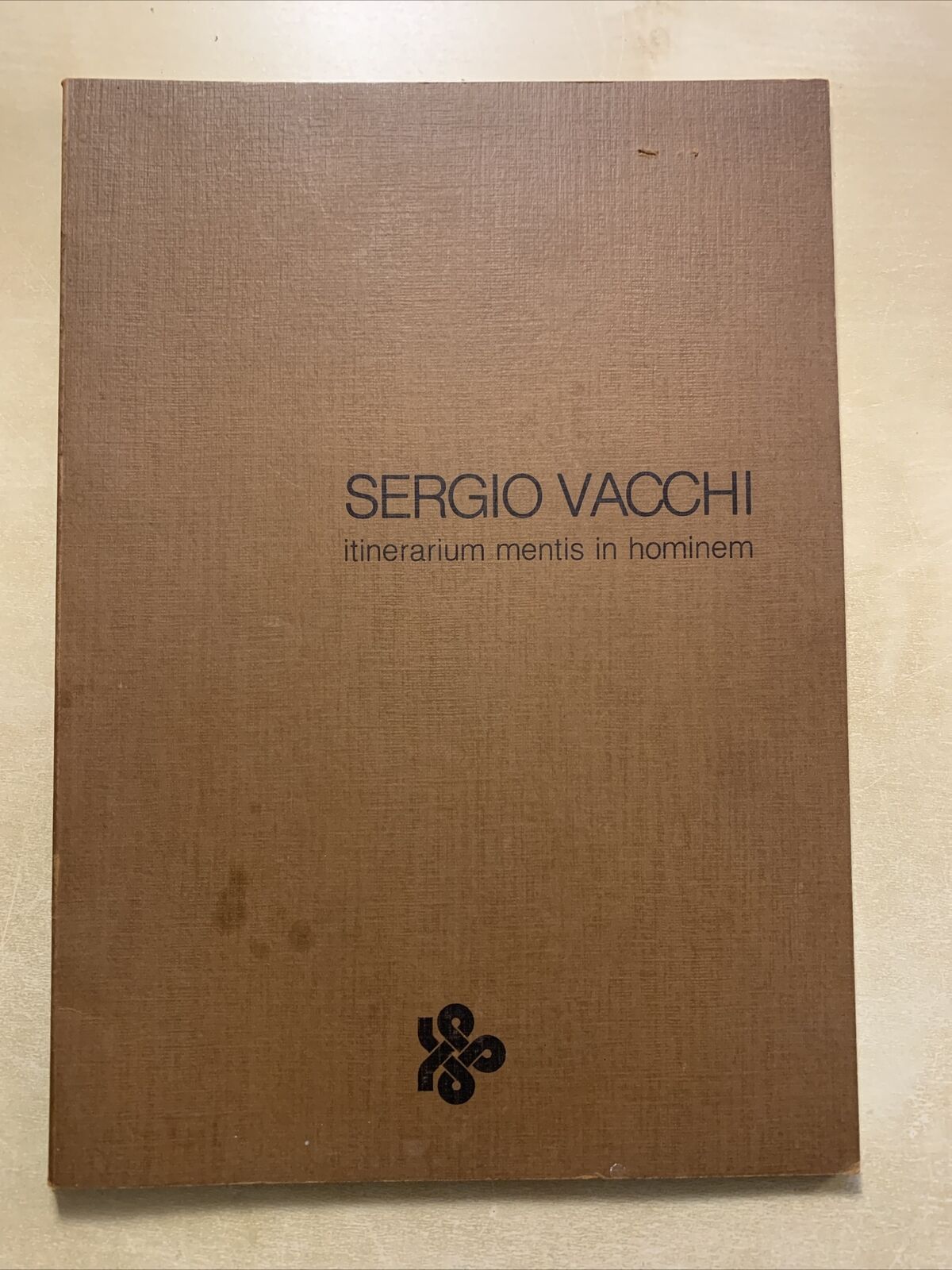 VACCHI SERGIO - ITINERARIUM MENTIS IN HOMINEM 1982.